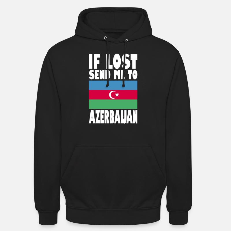 Drapeau de l’Azerbaïdjan - Sweat-shirt à capuche unisexe - noir