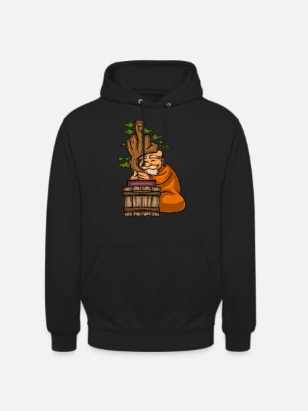 Miniature Trees Bonsai Middle Finger - Unisex Hoodie - black