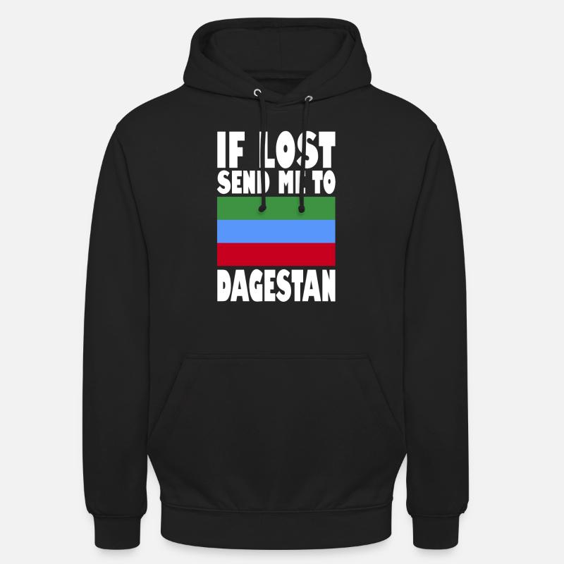 Drapeau du Daghestan - Sweat-shirt à capuche unisexe - noir