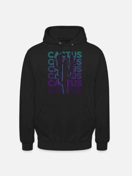 Cactus Cactus Retro Gift - Unisex Hoodie - black