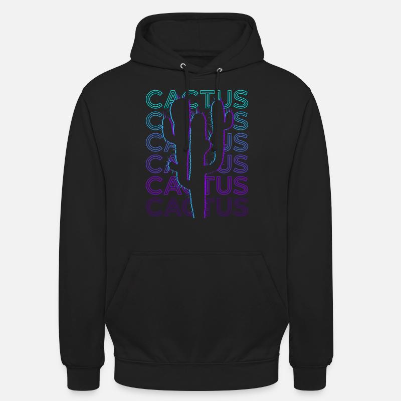 Cactus Cactus Retro Gift - Unisex Hoodie - black