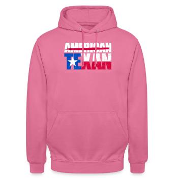 Nicht amerikanischer Texaner Texas widmen sichnich - Unisex Hoodie - Pink - Vorne - Alina (178cm) & Michal (187cm)