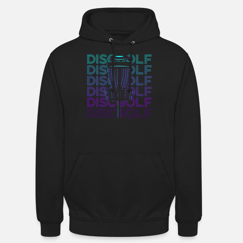 Disc Golf Retro Cadeau - Sweat-shirt à capuche unisexe - noir