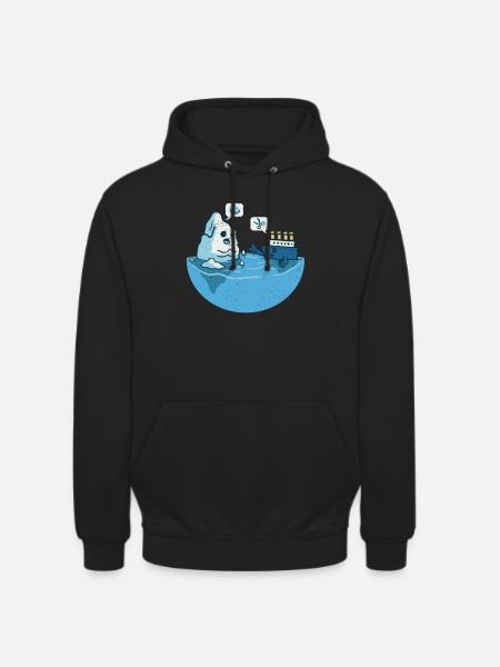 Ship Stone Ciseaux Papier Sarcastique - Sweat-shirt à capuche unisexe - noir