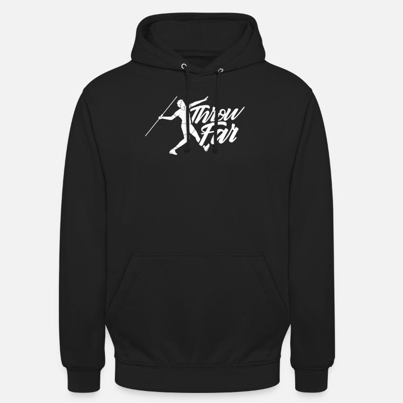 Weit Werfen Speerwerfen Speerwurf Speerwerfer - Unisex Hoodie - Schwarz