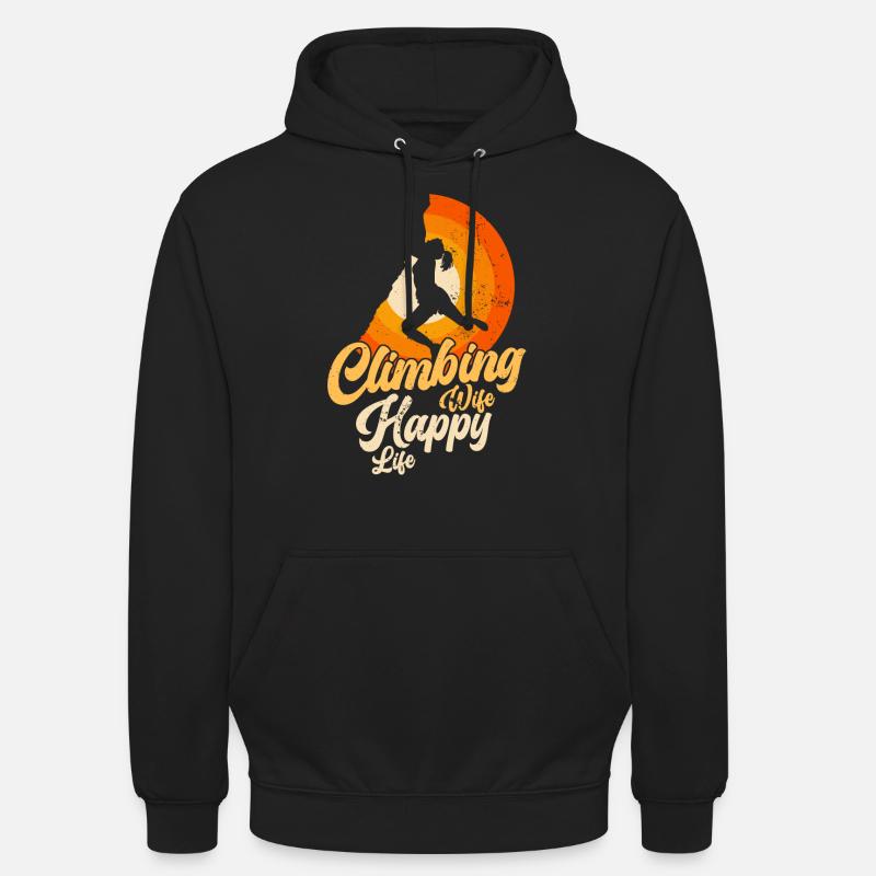Escalade Escalade Grimpeurs Bloc Alpinistes - Sweat-shirt à capuche unisexe - noir
