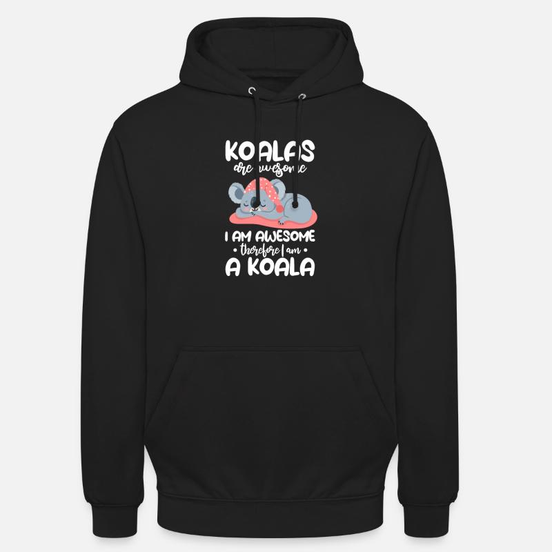 Koala Koala Bear Australie Bear Gift - Sweat-shirt à capuche unisexe - noir