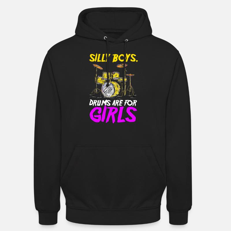 Cadeau de batteur de batterie - Sweat-shirt à capuche unisexe - noir