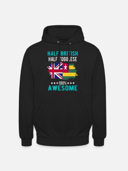 Half British Half Tongolese - Unisex Hoodie - black