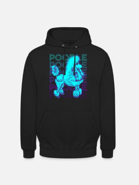 Poodle Retro - Unisex Hoodie - black