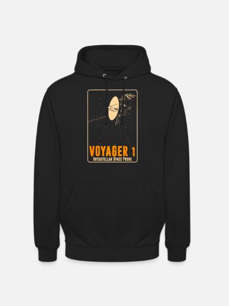 Voyager 1 - Interstellar spacecraft - Unisex Hoodie - black