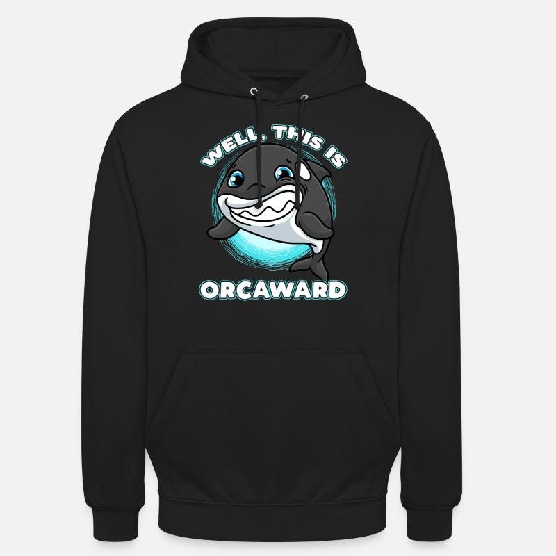 Épaulard Orque Dauphin Épaulard - Sweat-shirt à capuche unisexe - noir