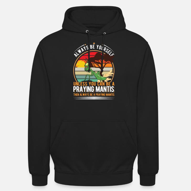 Praying Mantis Gottesanbeterin - Unisex Hoodie - Schwarz
