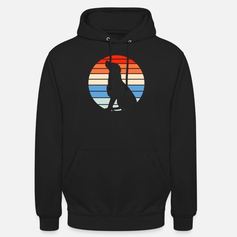 Labrador rétro - Sweat-shirt à capuche unisexe - noir