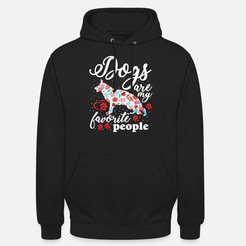 Deutsche Schäferhunde Sind Lieblingsmenschen - Unisex Hoodie - Schwarz