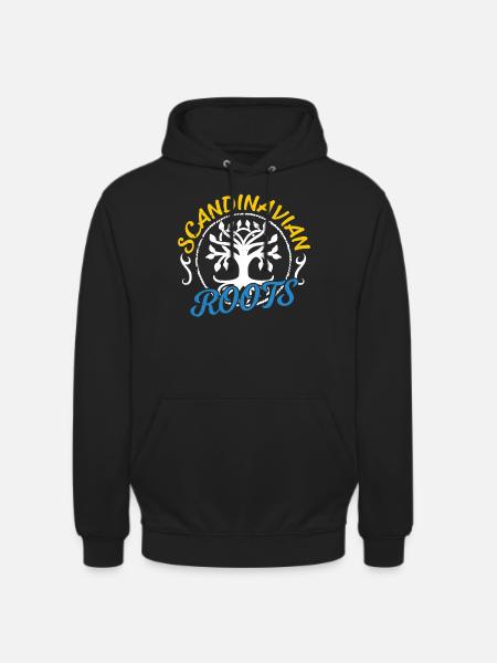 Scandinavian roots Swedish Scandinavia - Unisex Hoodie - black