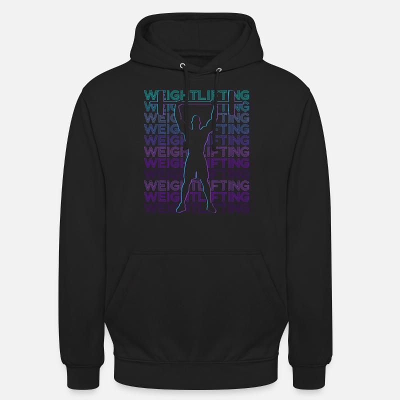 Haltérophilie Haltérophile Retro - Sweat-shirt à capuche unisexe - noir