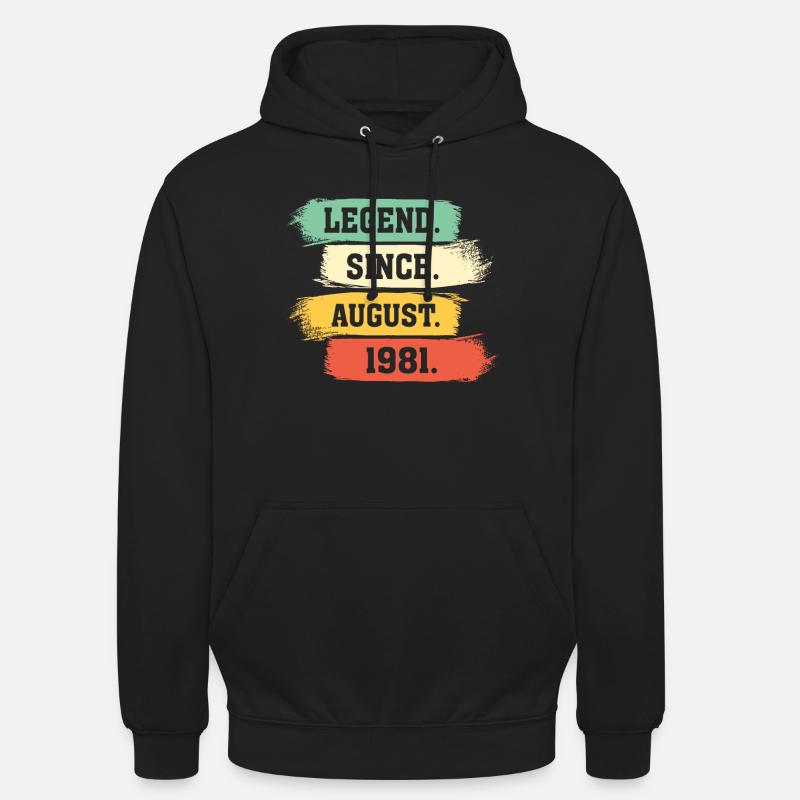 Legend since August 1981 - Unisex Hoodie - Schwarz