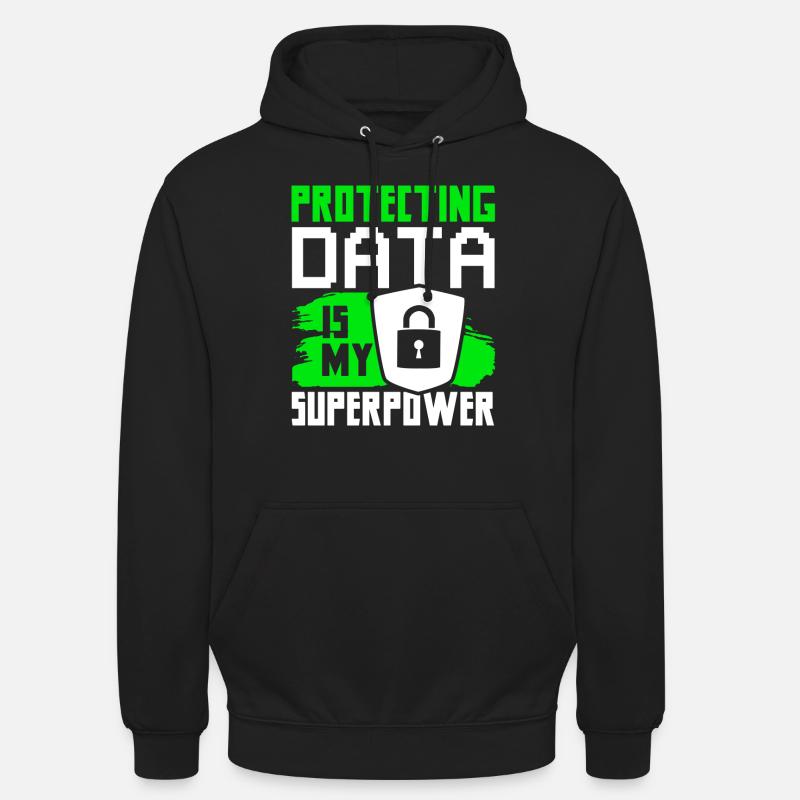 Cyber Security Datenschutz - Unisex Hoodie - Schwarz