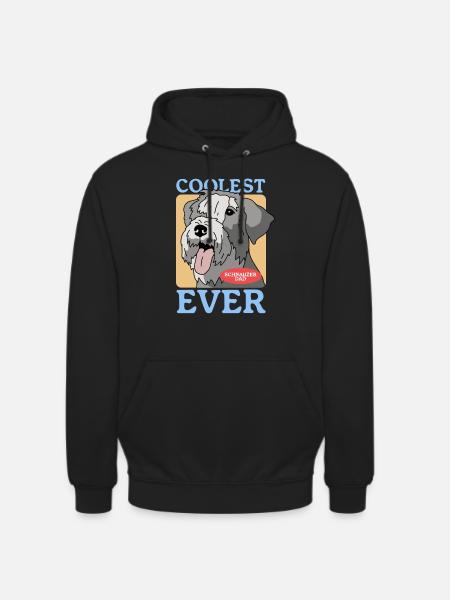 Schnauzer Dad | Hundebesitzer Herrchen Geschenk - Unisex Hoodie - Schwarz