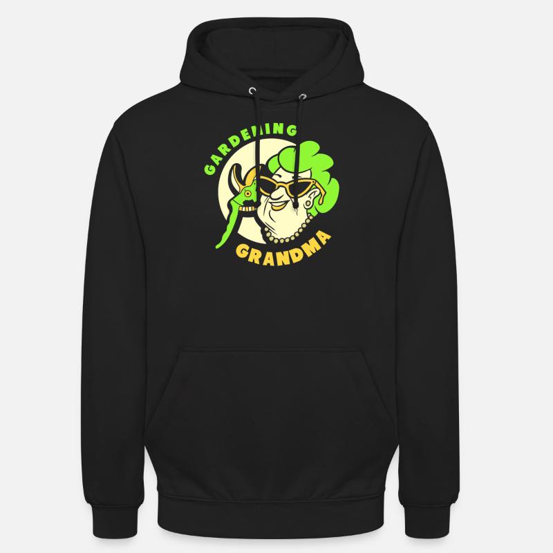 Gartenarbeit Oma Garten Gärtnerin Großmutter - Unisex Hoodie - Schwarz
