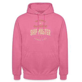 Funny Awesome Ship Master Job Occupation - Unisex Hoodie - pink - Front - Alina (178cm) & Michal (187cm)
