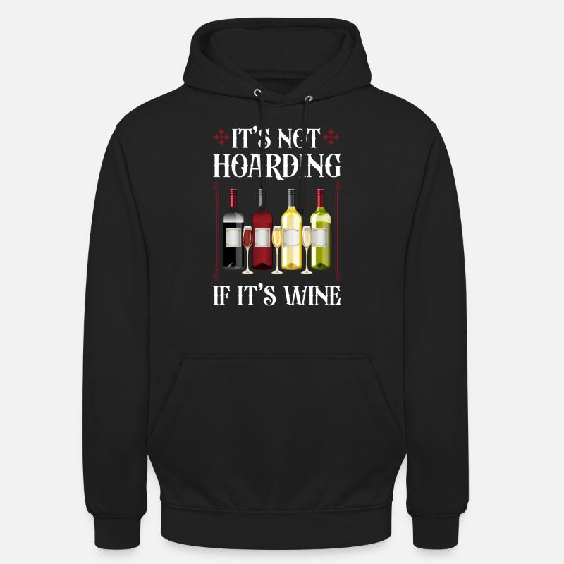 Sommelier Wine Drinking Tasting - Unisex Hoodie - Schwarz