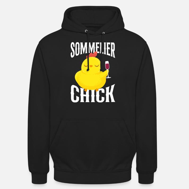 Sommelier Wine Drinking Tasting - Unisex Hoodie - Schwarz