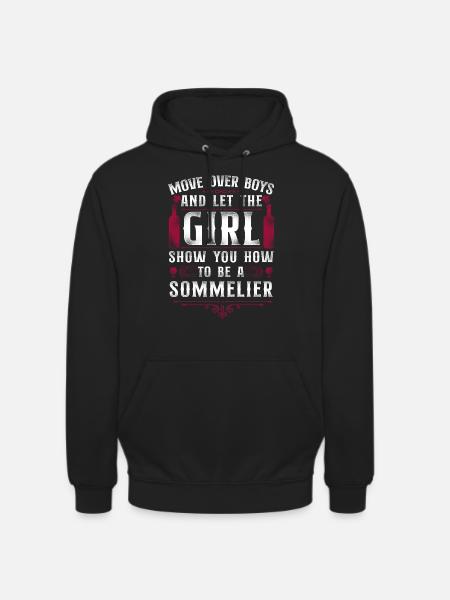 Sommelier Wine Drinking Tasting - Unisex Hoodie - Schwarz