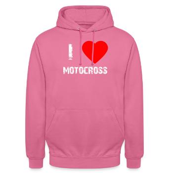 Motocross - Unisex Hoodie - Pink - Vorne - Alina (178cm) & Michal (187cm)