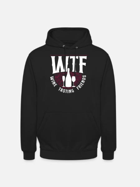 Sommelier Wine Drinking Tasting - Unisex Hoodie - black