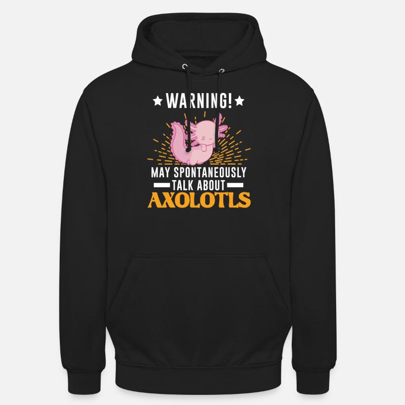 Axolotl Gift Tail Lurch - Unisex Hoodie - black