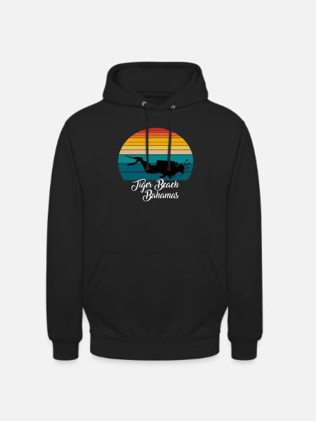 Tiger Beach Bahamas Diving - Unisex Hoodie - black