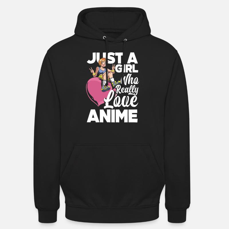 Drôle de cadeau d’anime - Sweat-shirt à capuche unisexe - noir