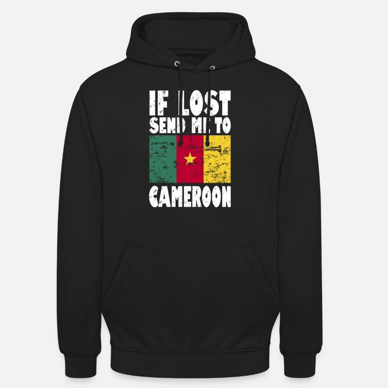 Drapeau du Cameroun - Sweat-shirt à capuche unisexe - noir