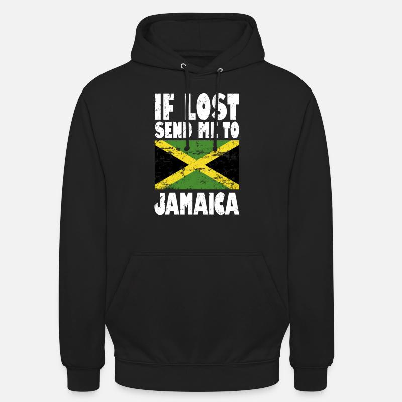 Drapeau de la Jamaïque - Sweat-shirt à capuche unisexe - noir
