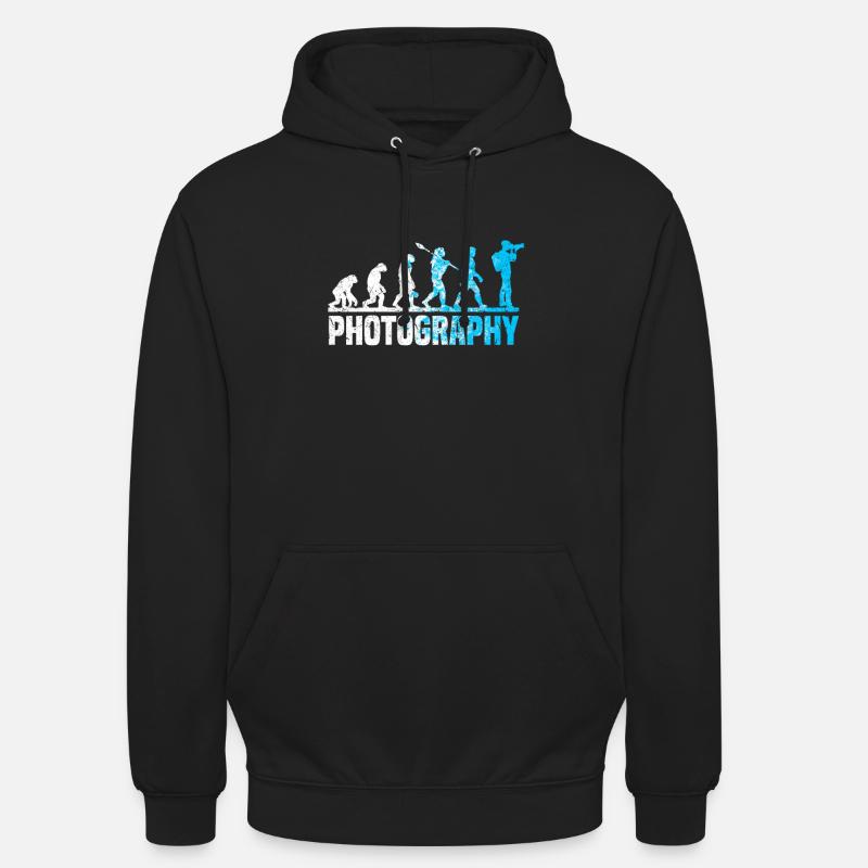 Fotografie Evolution Fotograf Evolution Foto - Unisex Hoodie - Schwarz