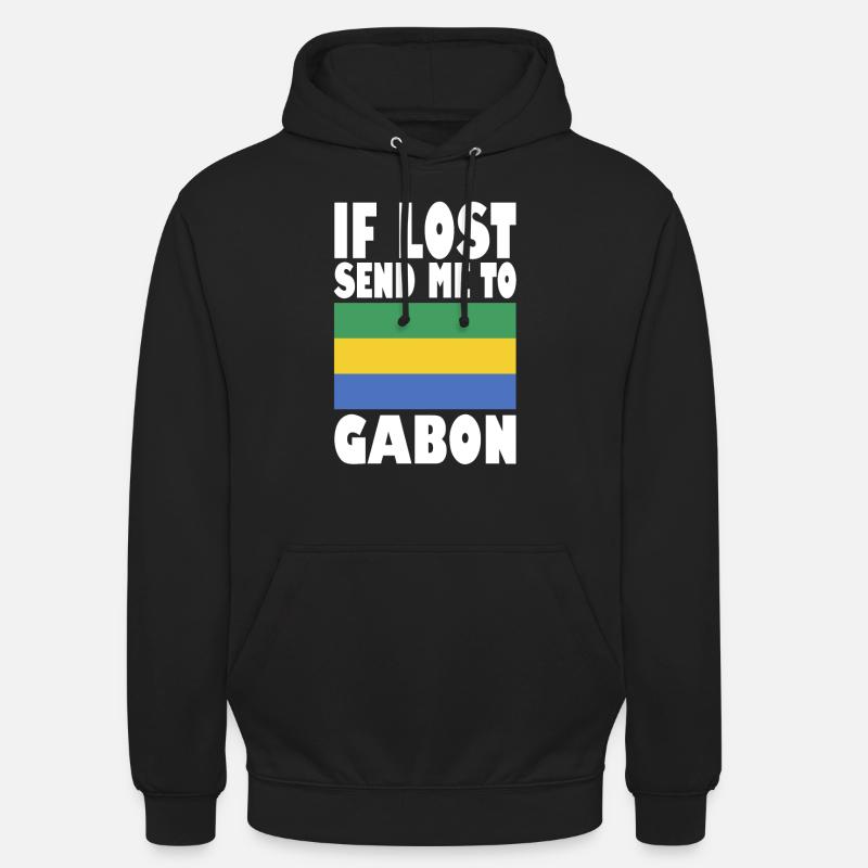 Drapeau du Gabon - Sweat-shirt à capuche unisexe - noir