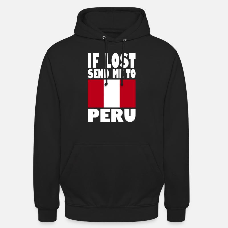 Peru Flagge Spruch - Unisex Hoodie - Schwarz