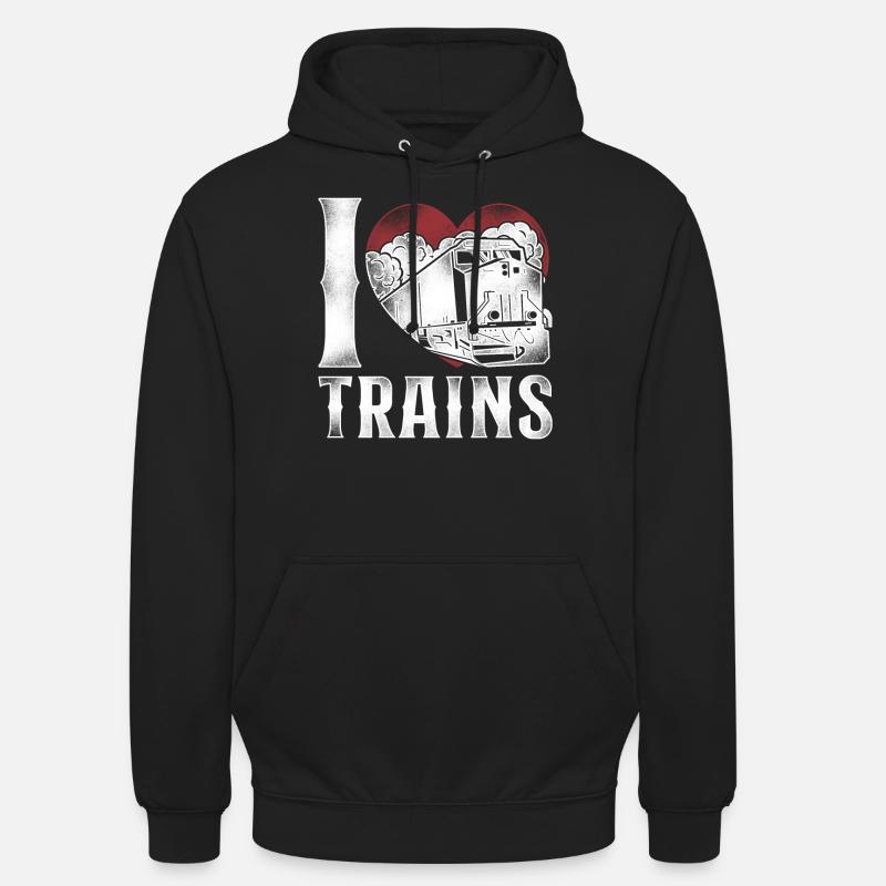 Freight Diesel Train Driver - Unisex Hoodie - black