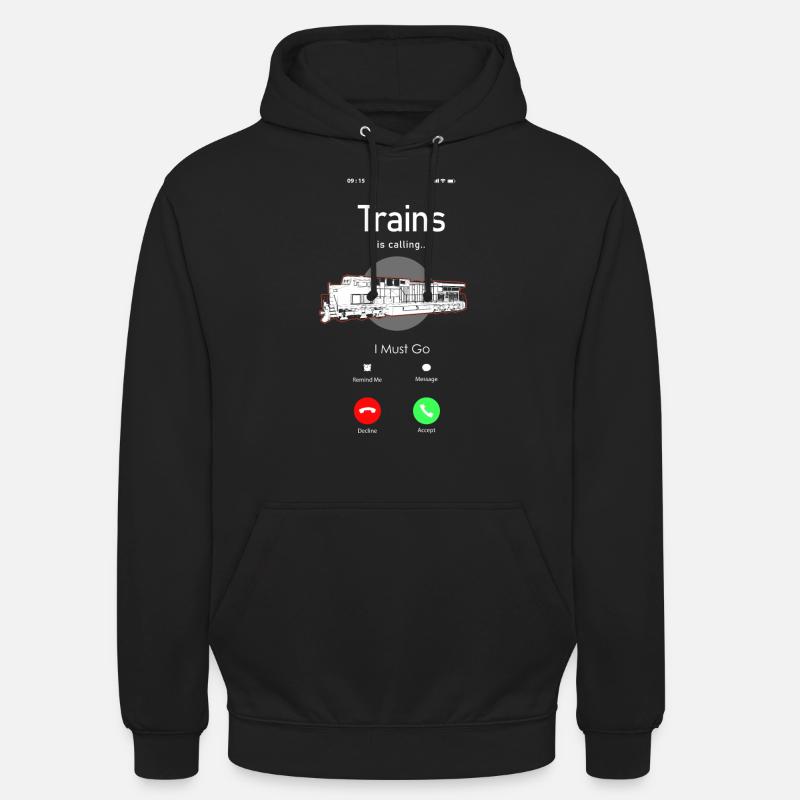 Freight Diesel Train Driver - Unisex Hoodie - black