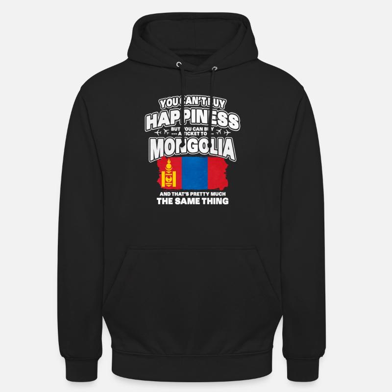 Mongolei - Unisex Hoodie - Schwarz