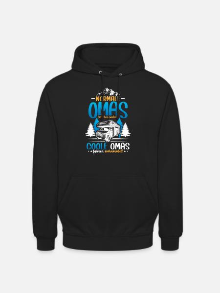 Coole Omas fahren Wohnmobil - Unisex Hoodie - Schwarz