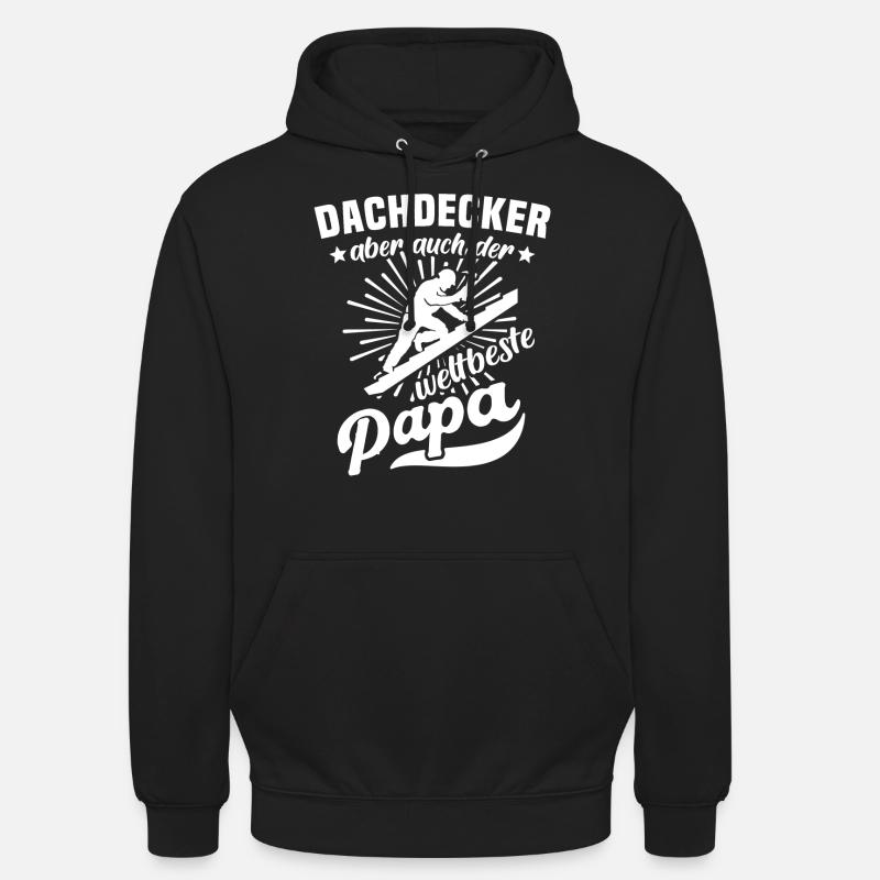 Dachdecker Papa Dachdecken Papas - Unisex Hoodie - Schwarz