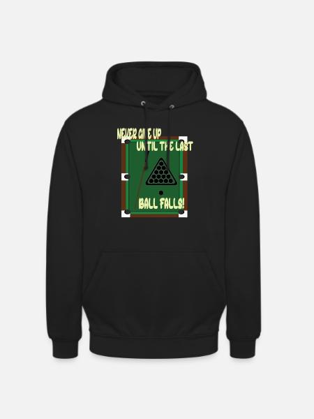 Biliardo Biliardo Palla biliardo Triangolo Kö - Felpa con cappuccio unisex - nero