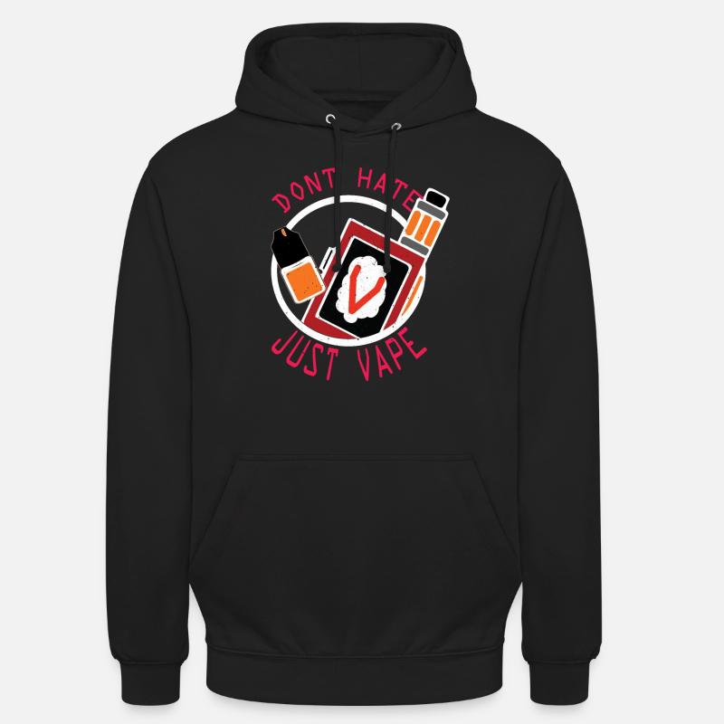 E-Zigaretten E-Shisha Rauchen Dampfen Liquid - Unisex Hoodie - Schwarz