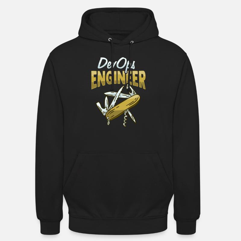 Sys-Admin Entwickler Devops-Ingenieur - Unisex Hoodie - Schwarz