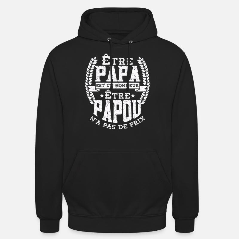 Être Papou N'a Pas De Sans Prix - Sweat-shirt à capuche unisexe - noir