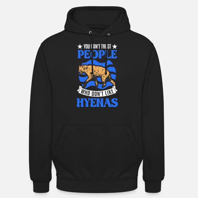 Hyäne Geschenk Erdwolf Hyena - Unisex Hoodie - Schwarz