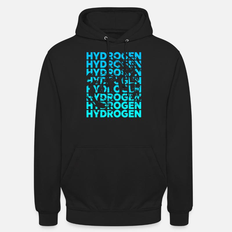 Hydrogène Hydrogène Élément d’énergie - Sweat-shirt à capuche unisexe - noir